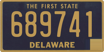 DE license plate 689741