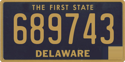 DE license plate 689743