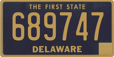 DE license plate 689747
