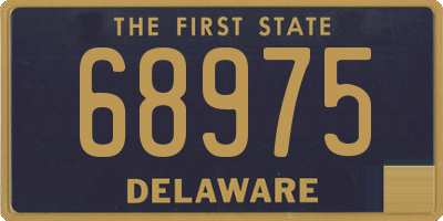 DE license plate 68975