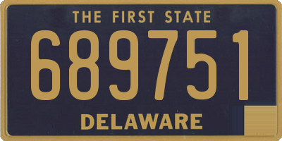 DE license plate 689751
