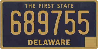 DE license plate 689755