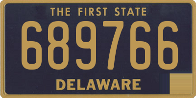 DE license plate 689766