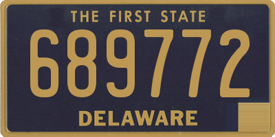 DE license plate 689772