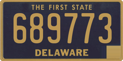 DE license plate 689773