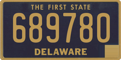 DE license plate 689780