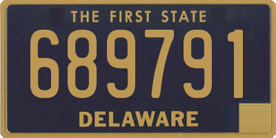 DE license plate 689791