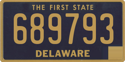 DE license plate 689793