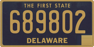 DE license plate 689802