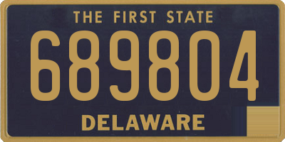 DE license plate 689804