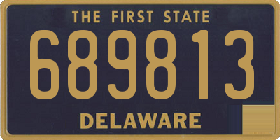 DE license plate 689813