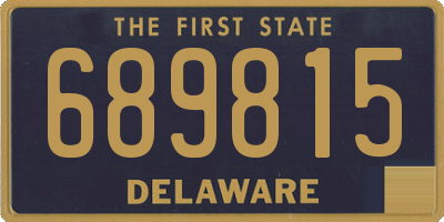 DE license plate 689815