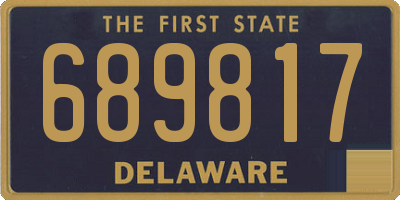 DE license plate 689817