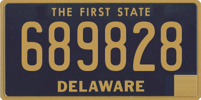 DE license plate 689828