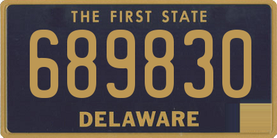DE license plate 689830
