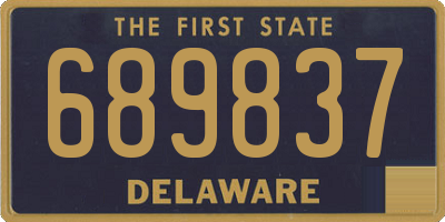 DE license plate 689837