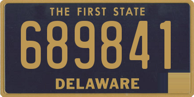 DE license plate 689841