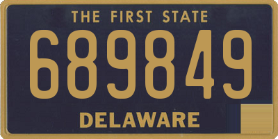 DE license plate 689849