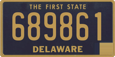 DE license plate 689861