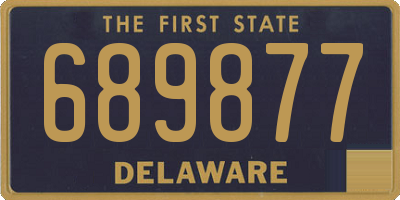 DE license plate 689877