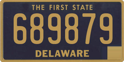 DE license plate 689879