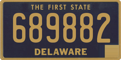 DE license plate 689882
