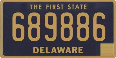 DE license plate 689886