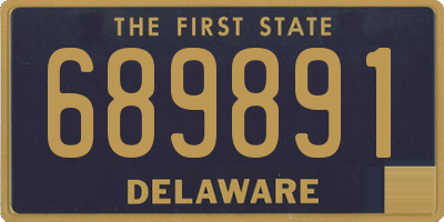 DE license plate 689891