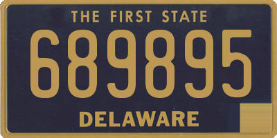 DE license plate 689895