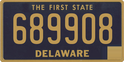 DE license plate 689908