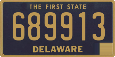 DE license plate 689913