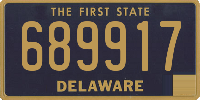 DE license plate 689917