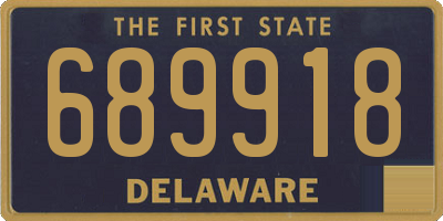 DE license plate 689918