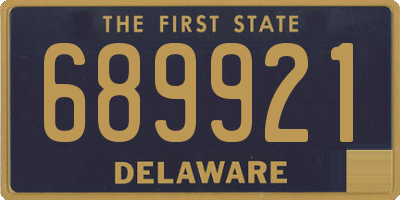 DE license plate 689921
