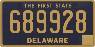 DE license plate 689928