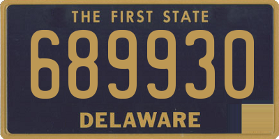 DE license plate 689930