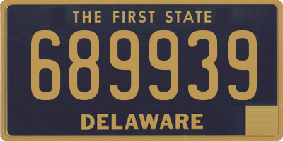 DE license plate 689939