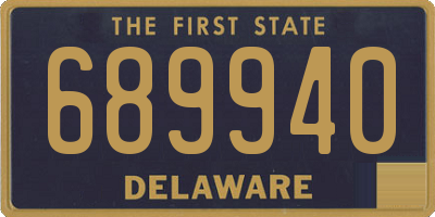 DE license plate 689940