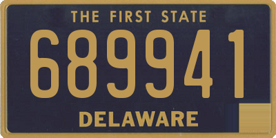 DE license plate 689941