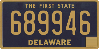 DE license plate 689946
