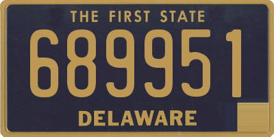 DE license plate 689951