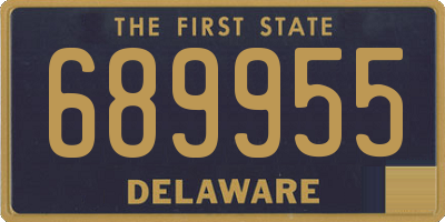DE license plate 689955