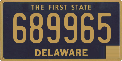 DE license plate 689965