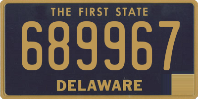 DE license plate 689967