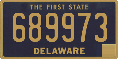 DE license plate 689973