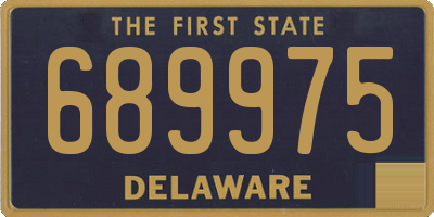 DE license plate 689975