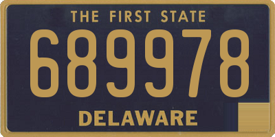 DE license plate 689978