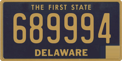 DE license plate 689994