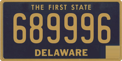 DE license plate 689996