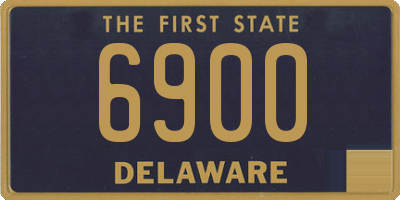 DE license plate 6900